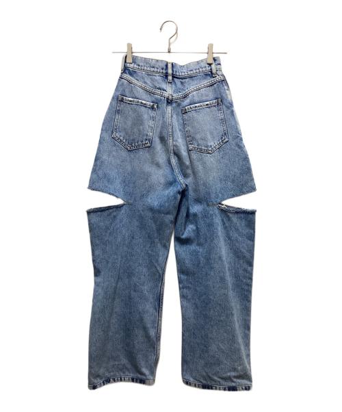 Maison Margiela（メゾンマルジェラ）Maison Margiela (メゾンマルジェラ) SLASH DETAIL DENIM PANTS インディゴ サイズ:36の古着・服飾アイテム
