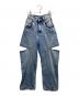 Maison Margiela（メゾンマルジェラ）の古着「SLASH DETAIL DENIM PANTS」｜インディゴ