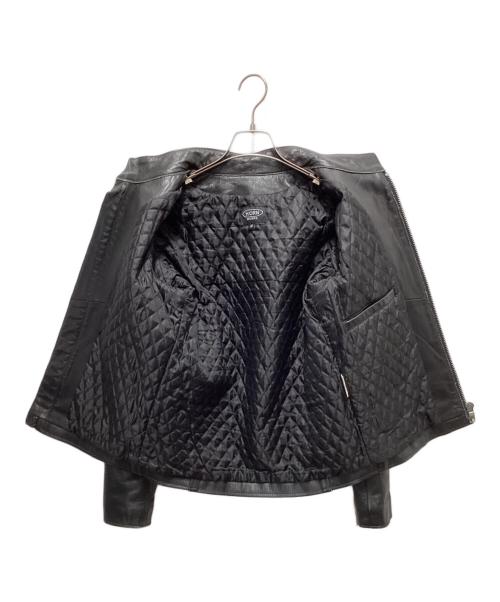 HORN WORKS（ホーンワークス）HORN WORKS (ホーンワークス) バッファローレザーシングルライダースジャケット ブラック サイズ:Mの古着・服飾アイテム