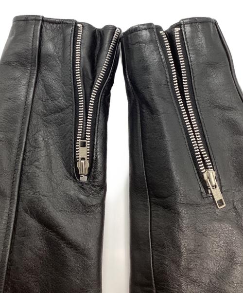 HORN WORKS（ホーンワークス）HORN WORKS (ホーンワークス) バッファローレザーシングルライダースジャケット ブラック サイズ:Mの古着・服飾アイテム