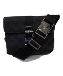 GUCCI（グッチ）の古着「GG キャンバス ショルダーポーチ」｜ブラック
