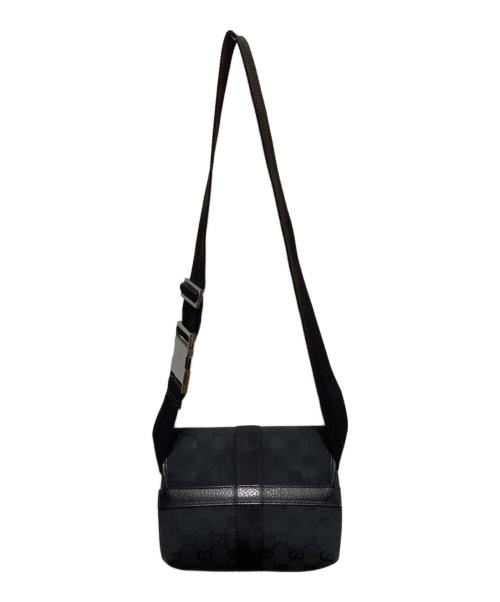 GUCCI（グッチ）GUCCI (グッチ) GG キャンバス ショルダーポーチ ブラックの古着・服飾アイテム