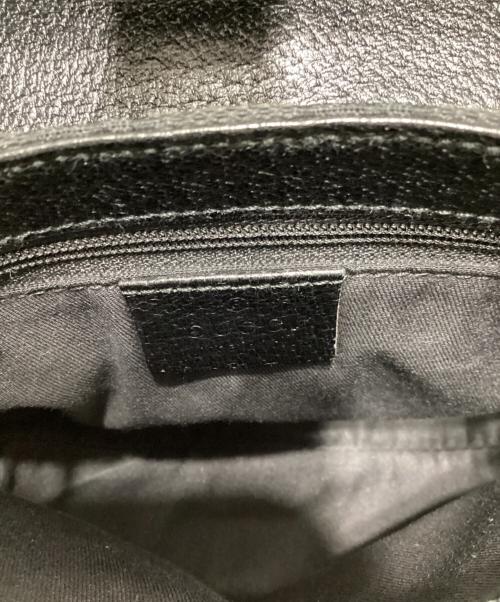GUCCI（グッチ）GUCCI (グッチ) GG キャンバス ショルダーポーチ ブラックの古着・服飾アイテム