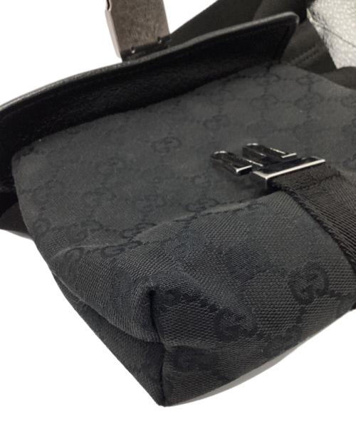 GUCCI（グッチ）GUCCI (グッチ) GG キャンバス ショルダーポーチ ブラックの古着・服飾アイテム