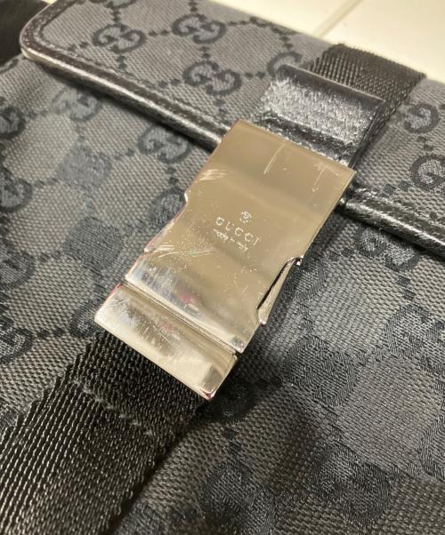 GUCCI（グッチ）GUCCI (グッチ) GG キャンバス ショルダーポーチ ブラックの古着・服飾アイテム