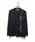 COMME des GARCONS HOMME PLUSコムデギャルソンオムプリュス）の古着「スタッズニットカーディガン」｜ブラック