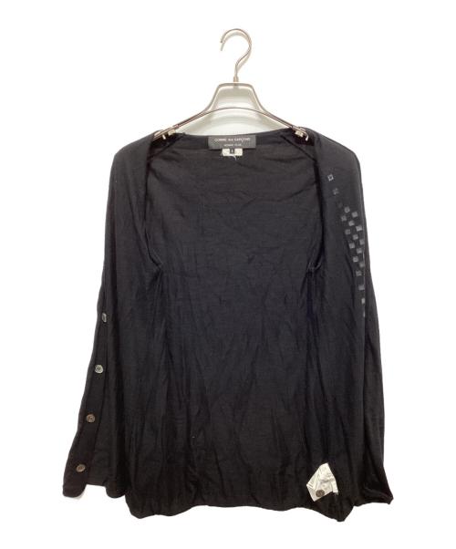 COMME des GARCONS HOMME PLUS（コムデギャルソンオムプリュス）COMME des GARCONS HOMME PLUS (コムデギャルソンオムプリュス) スタッズニットカーディガン ブラック サイズ:Sの古着・服飾アイテム