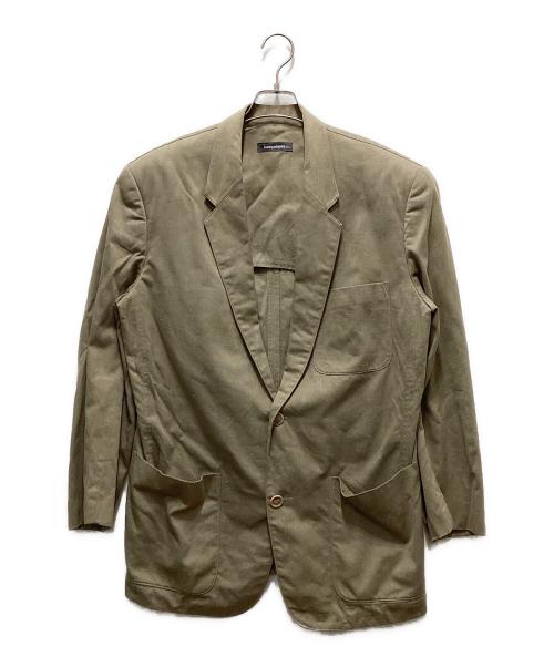 ISSEY MIYAKE（イッセイミヤケ）ISSEY MIYAKE (イッセイミヤケ) コットンツイルテーラードジャケット ベージュ サイズ:Ｌの古着・服飾アイテム