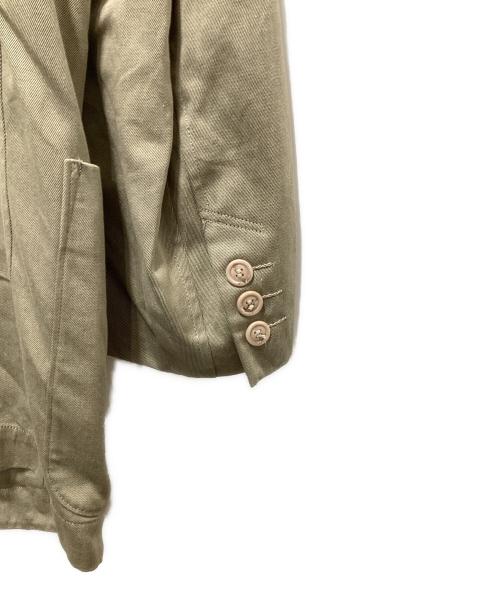 ISSEY MIYAKE（イッセイミヤケ）ISSEY MIYAKE (イッセイミヤケ) コットンツイルテーラードジャケット ベージュ サイズ:Ｌの古着・服飾アイテム