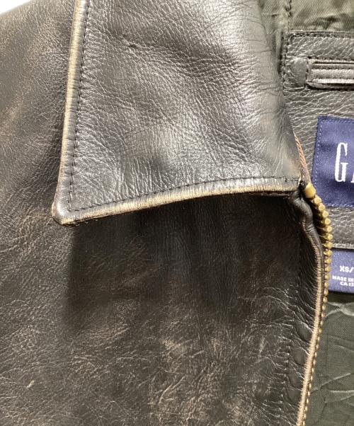 GAP（ギャップ）GAP (ギャップ) レザージャケット ブラウン サイズ:XSの古着・服飾アイテム