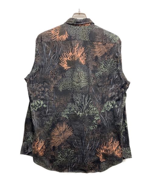 ETRO（エトロ）ETRO (エトロ) 柄シャツ ブラウン サイズ:Lの古着・服飾アイテム
