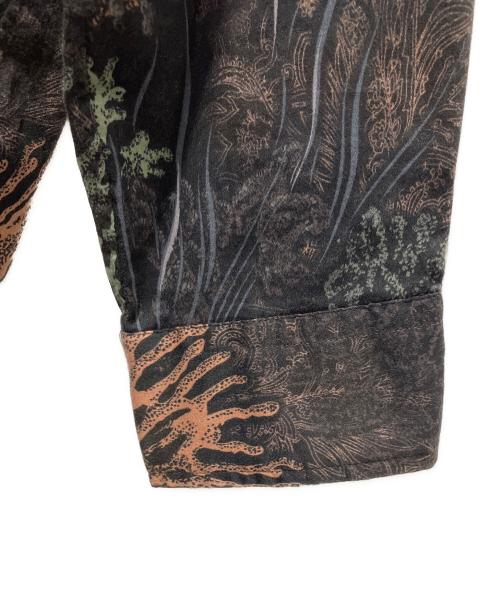 ETRO（エトロ）ETRO (エトロ) 柄シャツ ブラウン サイズ:Lの古着・服飾アイテム