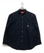 SUPREMEシュプリーム）の古着「Loose Fit Flannel Oxford shirt」｜ブラック