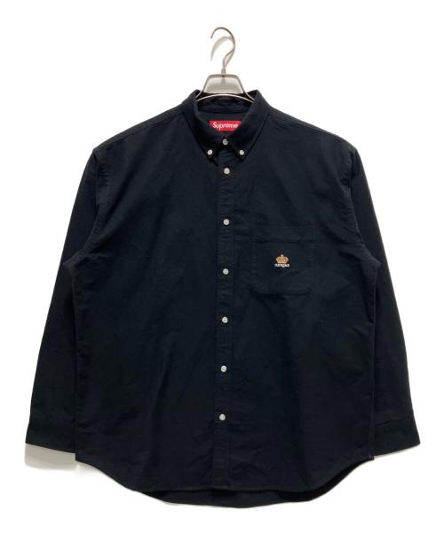 SUPREME（シュプリーム）SUPREME (シュプリーム) Loose Fit Flannel Oxford shirt ブラック サイズ:Lの古着・服飾アイテム