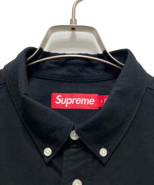 SUPREME（シュプリーム）SUPREME (シュプリーム) Loose Fit Flannel Oxford shirt ブラック サイズ:Lの古着・服飾アイテム