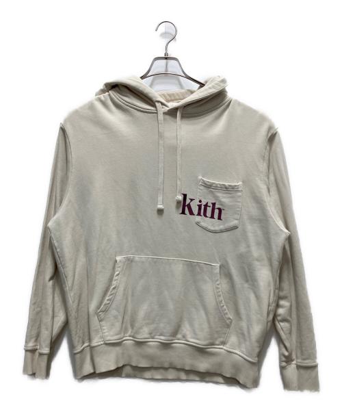 KITH（キス）KITH (キス) プルオーバーパーカー アイボリー サイズ:Lの古着・服飾アイテム