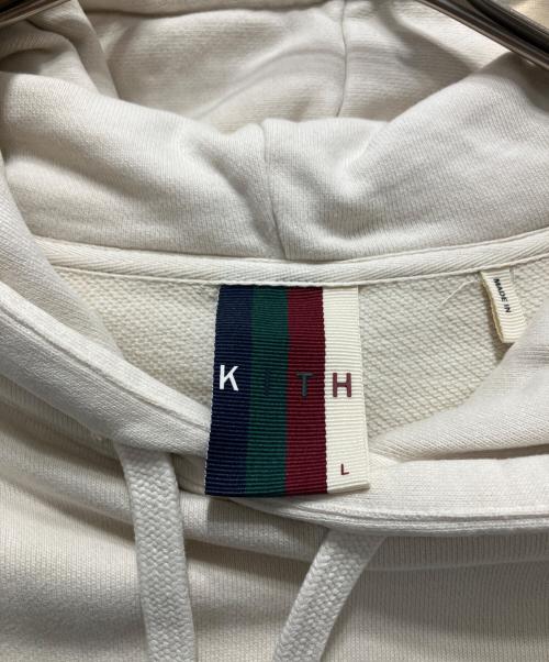KITH（キス）KITH (キス) プルオーバーパーカー アイボリー サイズ:Lの古着・服飾アイテム