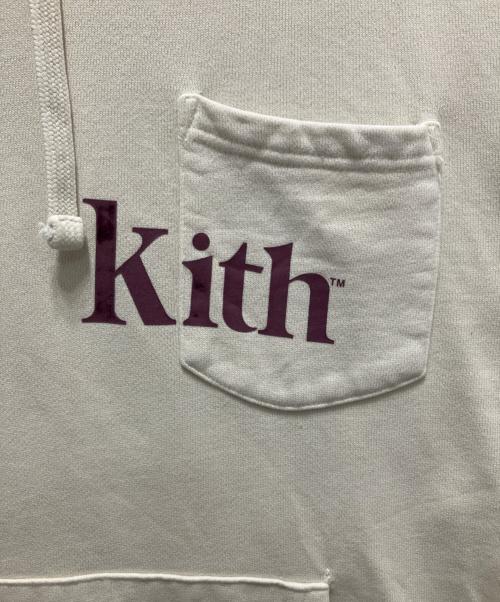KITH（キス）KITH (キス) プルオーバーパーカー アイボリー サイズ:Lの古着・服飾アイテム