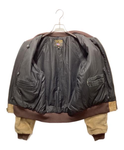 VANSON（バンソン）VANSON (バンソン) スウェードブルゾン ブラウン サイズ:40の古着・服飾アイテム
