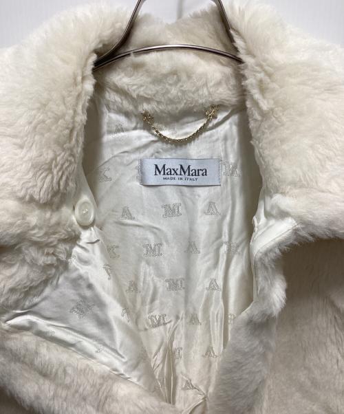 MaxMara（マックスマーラ）MaxMara (マックスマーラ) テディベアケープ ホワイト サイズ:FREEの古着・服飾アイテム