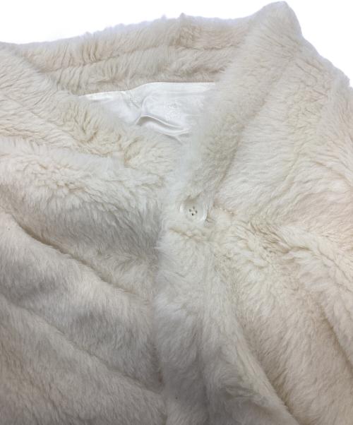 MaxMara（マックスマーラ）MaxMara (マックスマーラ) テディベアケープ ホワイト サイズ:FREEの古着・服飾アイテム