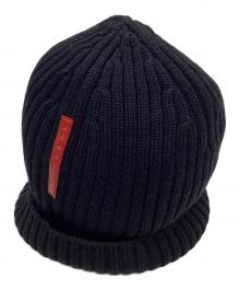 PRADA SPORTS（プラダスポーツ）の古着「ロゴビーニー」｜ブラック