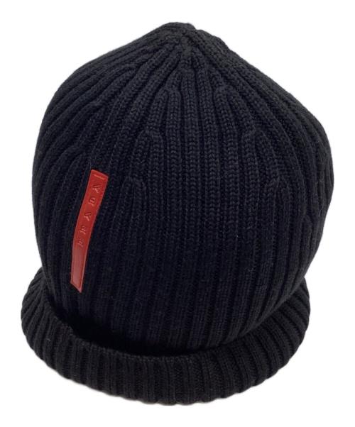 PRADA SPORTS（プラダスポーツ）PRADA SPORTS (プラダスポーツ) ロゴビーニー ブラックの古着・服飾アイテム