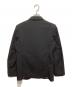 COMME des GARCONS HOMME DEUX (コムデギャルソン オム ドゥ) ポリ縮絨スナップボタンストライプテーラードジャケット ブラック サイズ:S：30000円