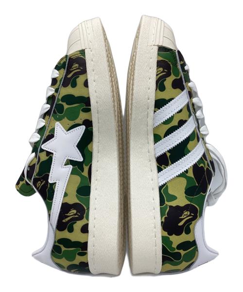 adidas（アディダス）adidas (アディダス) A BATHING APE (アベイシングエイプ) SUPERSTAR 80s BAPE グリーン サイズ:28㎝ 未使用品の古着・服飾アイテム