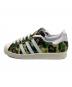adidas (アディダス) A BATHING APE (アベイシングエイプ) SUPERSTAR 80s BAPE グリーン サイズ:28㎝ 未使用品：25000円