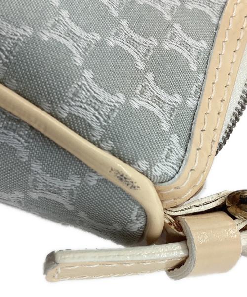 CELINE（セリーヌ）CELINE (セリーヌ) マカダムワンショルダーバッグ グレー×ベージュの古着・服飾アイテム