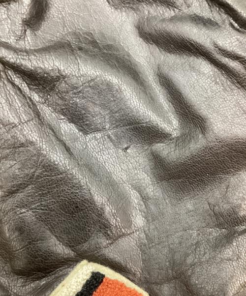 AVIREX（アヴィレックス）AVIREX (アヴィレックス) 90`sレザースタジャン ブラウン サイズ:Mの古着・服飾アイテム