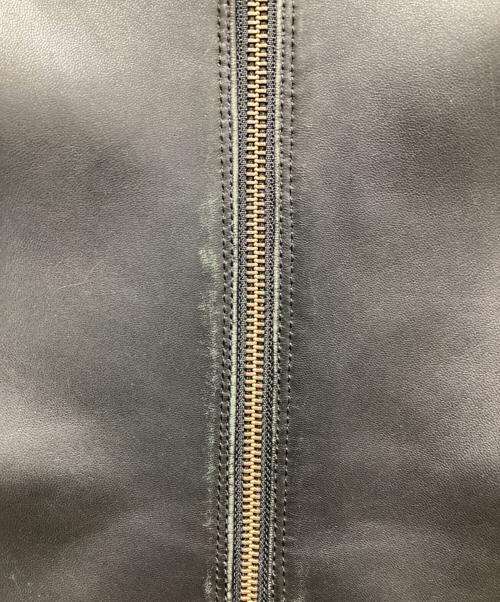 BURBERRY BLACK LABEL（バーバリーブラックレーベル）BURBERRY BLACK LABEL (バーバリーブラックレーベル) シングルライダースジャケット ブラック サイズ:Lの古着・服飾アイテム