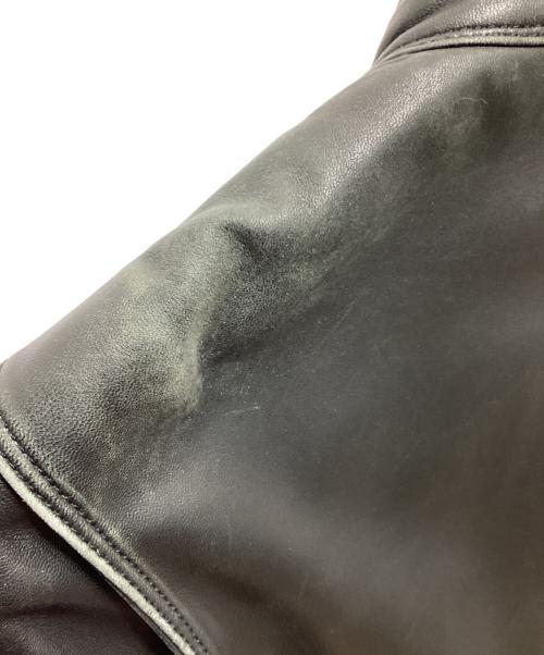 BURBERRY BLACK LABEL（バーバリーブラックレーベル）BURBERRY BLACK LABEL (バーバリーブラックレーベル) シングルライダースジャケット ブラック サイズ:Lの古着・服飾アイテム
