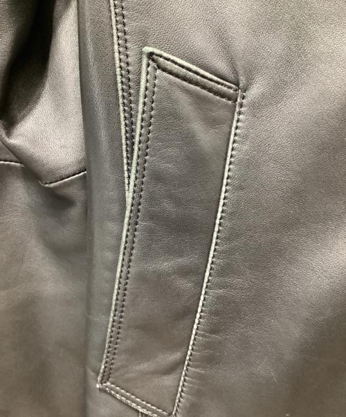 BURBERRY BLACK LABEL（バーバリーブラックレーベル）BURBERRY BLACK LABEL (バーバリーブラックレーベル) シングルライダースジャケット ブラック サイズ:Lの古着・服飾アイテム