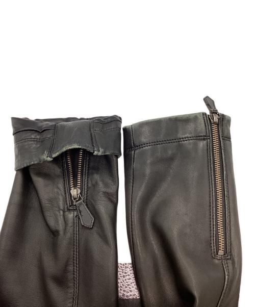 BURBERRY BLACK LABEL（バーバリーブラックレーベル）BURBERRY BLACK LABEL (バーバリーブラックレーベル) シングルライダースジャケット ブラック サイズ:Lの古着・服飾アイテム