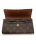 中古・古着 LOUIS VUITTON (ルイ ヴィトン) 長財布 ブラウン：16000円