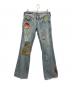 TRUE RELIGION（トゥルー レリジョン）の古着「ワッペン装飾ブーツカットデニムパンツ」｜インディゴ