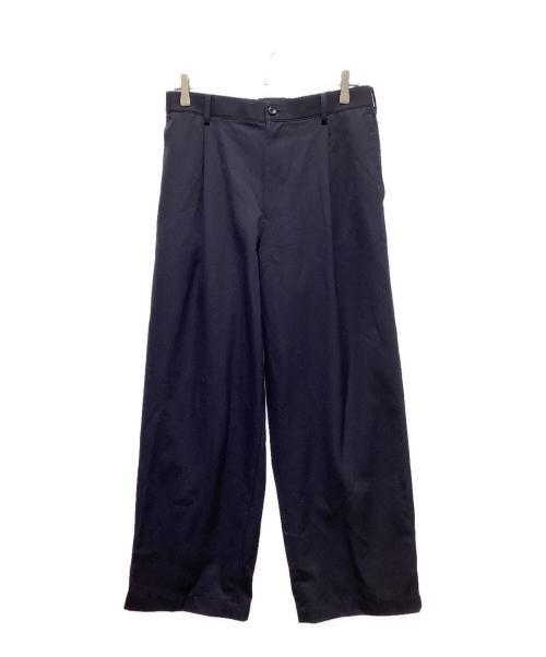 Graphpaper（グラフペーパー）Graphpaper (グラフペーパー) Scale Off Wool Wide Slacks ネイビー サイズ:1の古着・服飾アイテム