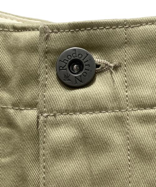 Rhodon（ロードン）Rhodon (ロードン) コットン チノ クロス サスペンダー パンツ ベージュ サイズ:Sの古着・服飾アイテム
