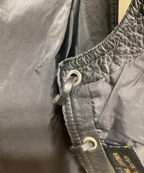 HARLEY-DAVIDSON（ハーレーダビッドソン）HARLEY-DAVIDSON (ハーレーダビッドソン) レザーベスト ブラック サイズ:38の古着・服飾アイテム