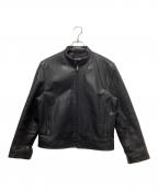 GAPギャップ）の古着「00`sシングルライダースジャケット」｜ブラック