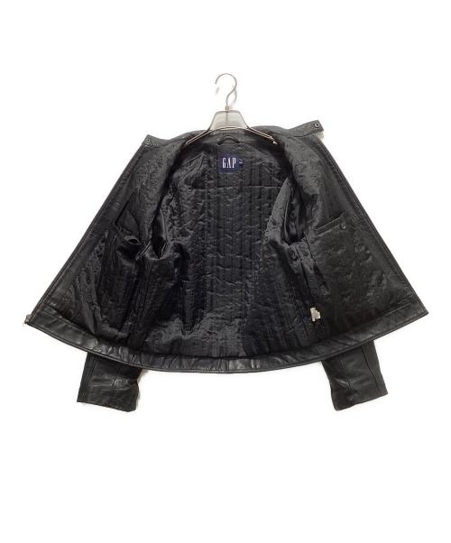 GAP（ギャップ）GAP (ギャップ) 00`sシングルライダースジャケット ブラック サイズ:XSの古着・服飾アイテム