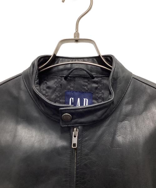 GAP（ギャップ）GAP (ギャップ) 00`sシングルライダースジャケット ブラック サイズ:XSの古着・服飾アイテム