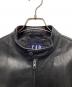 中古・古着 GAP (ギャップ) 00`sシングルライダースジャケット ブラック サイズ:XS：18000円