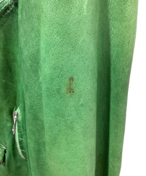 GIORGIO BRATO（ジョルジョブラッド）GIORGIO BRATO (ジョルジョブラッド) レザージャケット グリーン サイズ:50の古着・服飾アイテム
