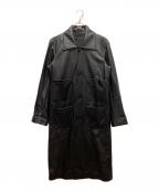 DRESSEDUNDRESSEDドレスドアンドレスド）の古着「エコレザーコート」｜ブラック