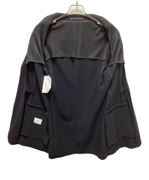 ARMANI COLLEZIONI（アルマーニ コレツィオーニ）ARMANI COLLEZIONI (アルマーニ コレツィオーニ) テーラードジャケット ブラック サイズ:48 未使用品の古着・服飾アイテム