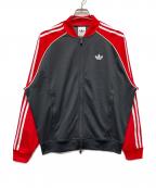 adidasアディダス）の古着「SST ルーズ メッシュ トラックトップ」｜レッド