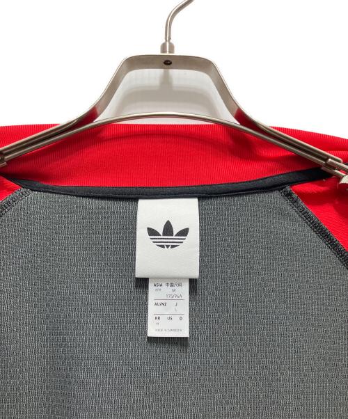adidas（アディダス）adidas (アディダス) SST ルーズ メッシュ トラックトップ レッド サイズ:Mの古着・服飾アイテム